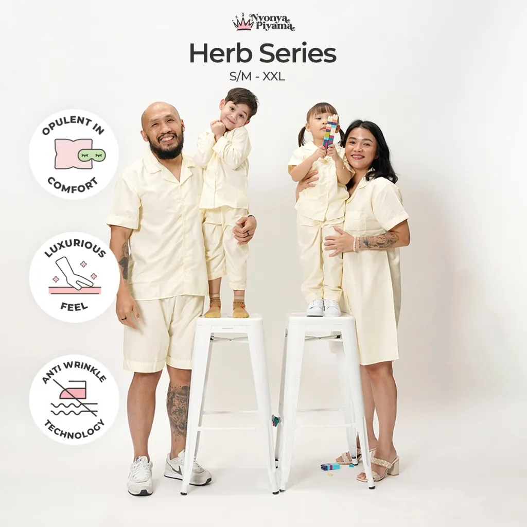 Jual [BEST SELLER] Nyonya Piyama Herb Series Pajamas Poly B…