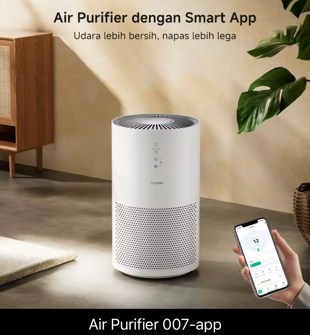 Simplus Air Purifier Penyaringan HEPA H13 + 007 APP