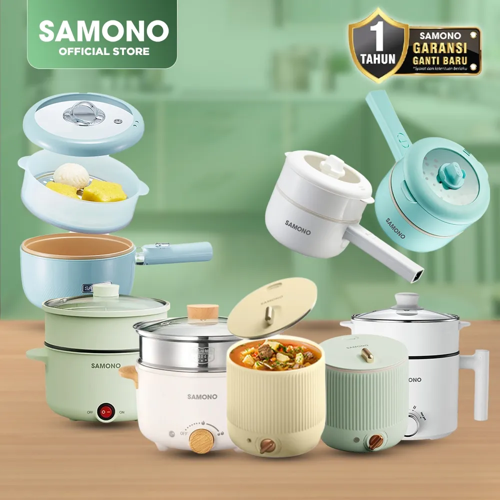 Jual SAMONO Best Seller Panci Listrik Anti Lengket Multifun…
