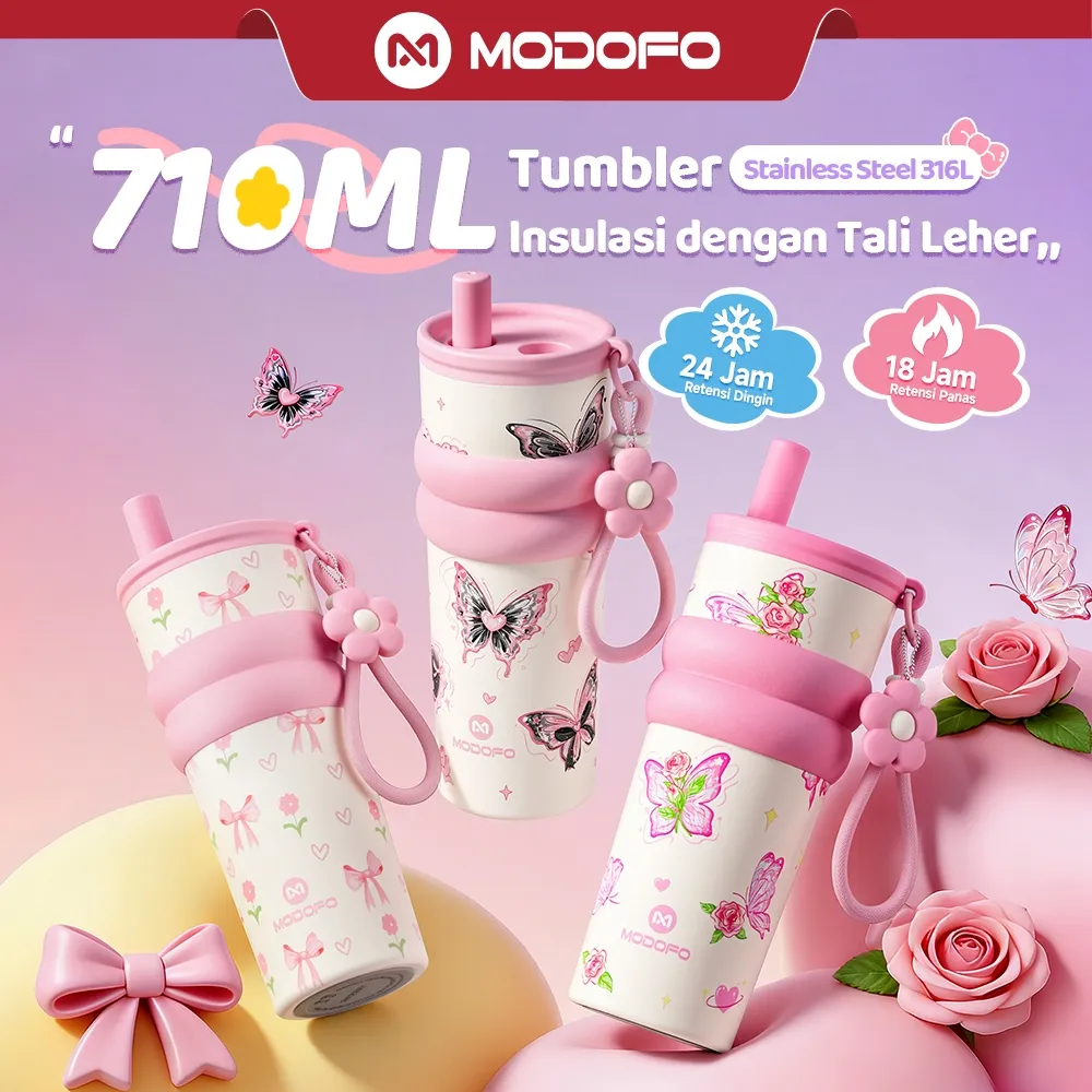 Jual MODOFO Tumbler Stainless 710ml Botol Minum Anak Peremp…
