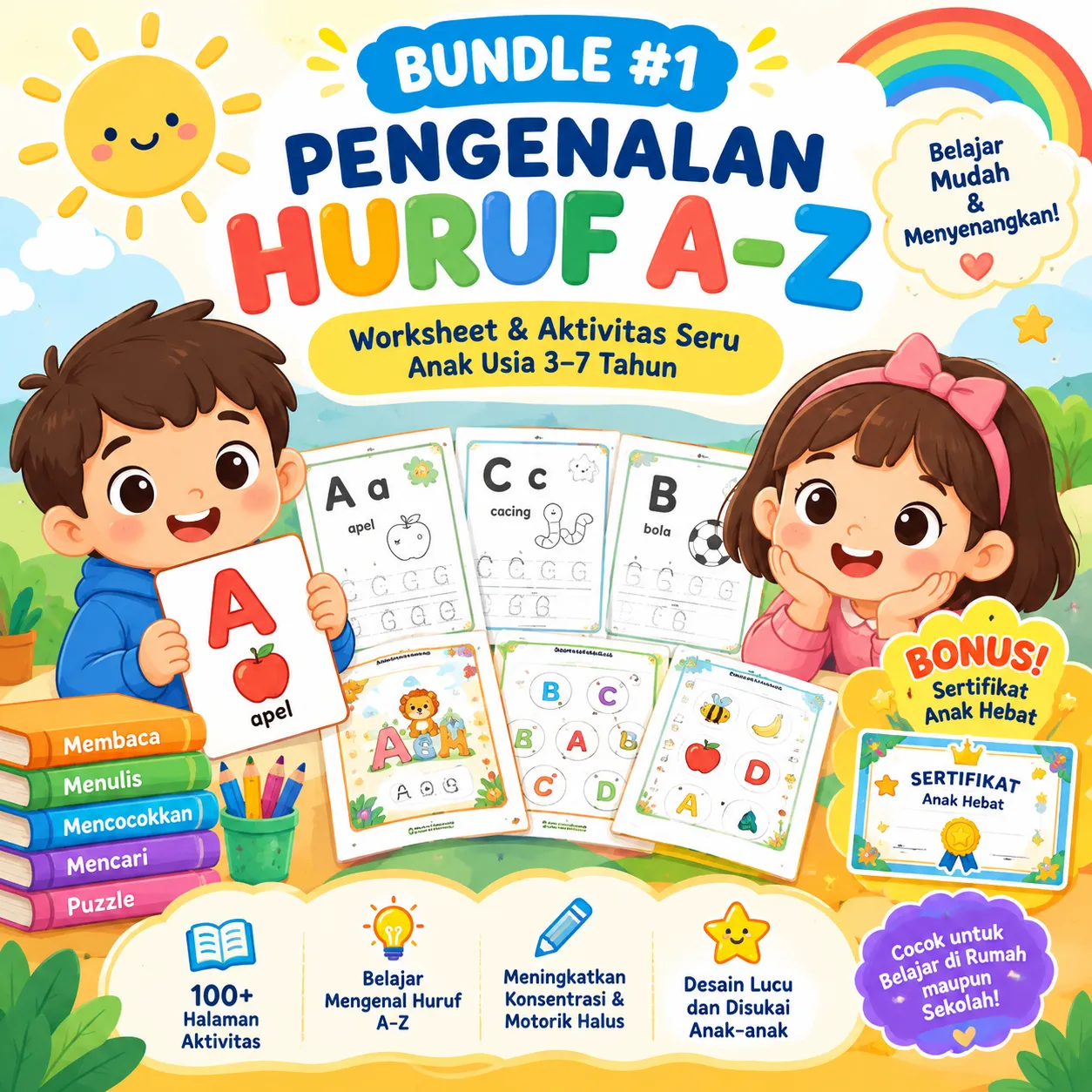 [BUNDLE #1] - BELAJAR HURUF A-Z
