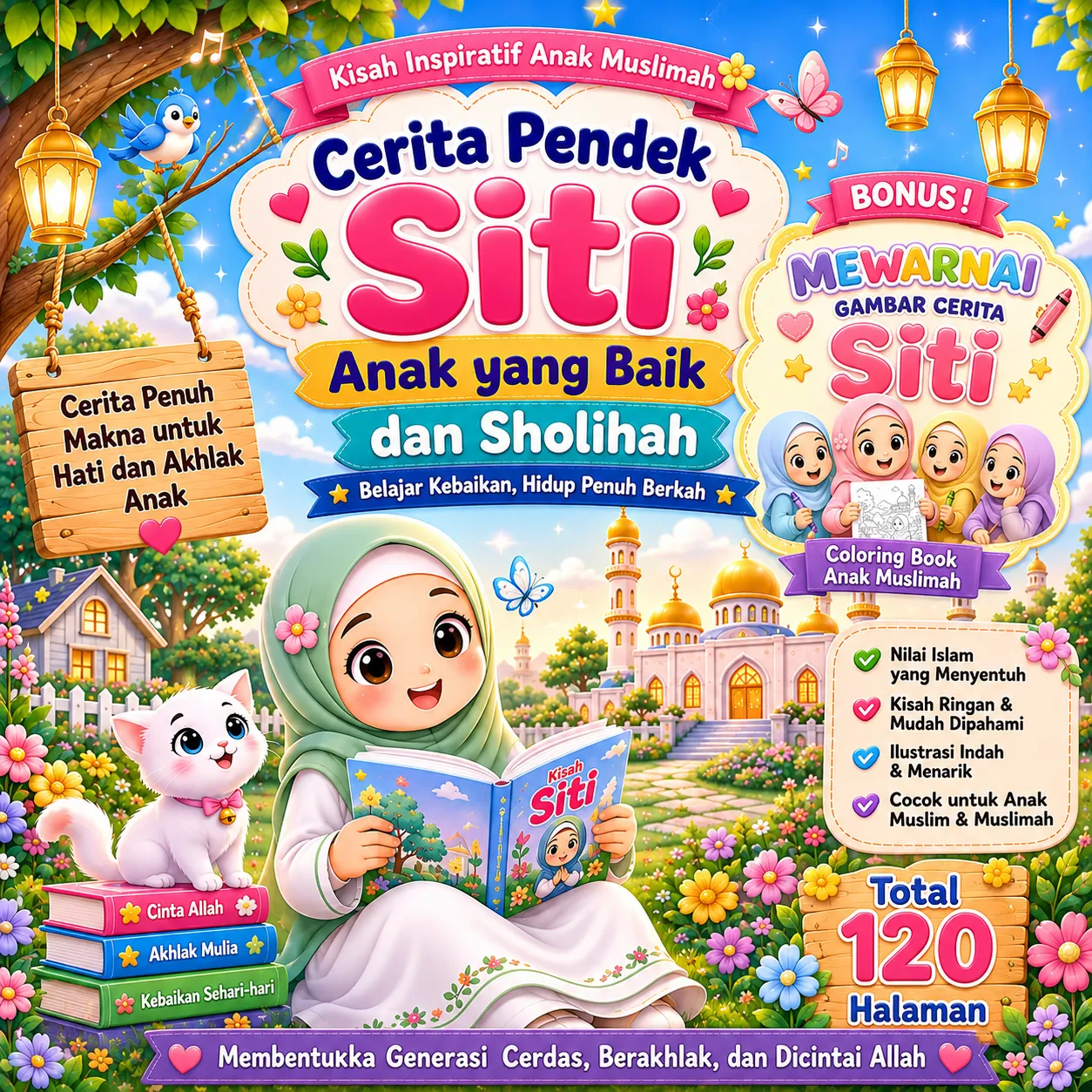 CERPEN ISLAMIC SITI + COLORING BOOK SITI