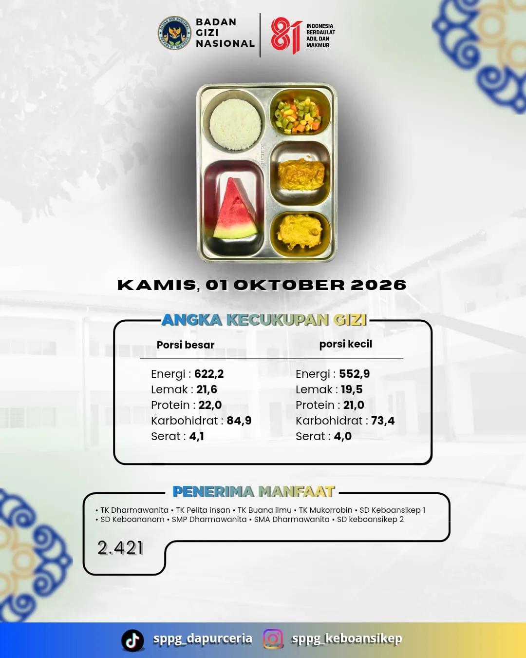 MBG - 01 Oktober 2026