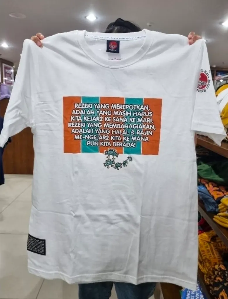 Kaos Putih KataKata Joger 