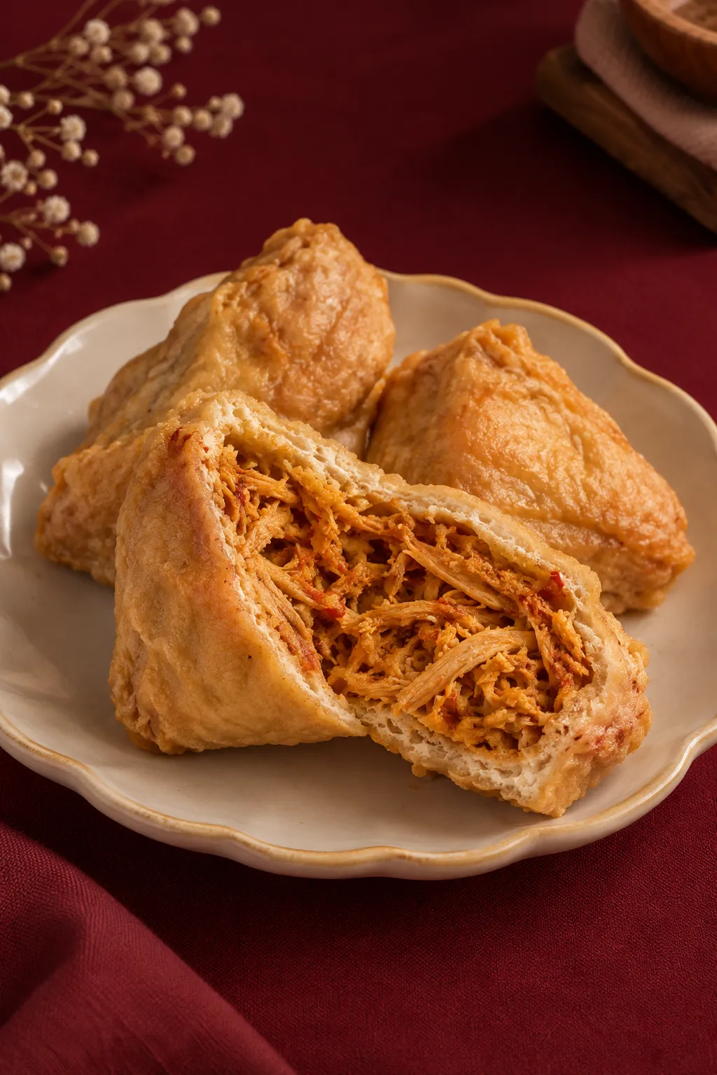 Tahu walik isi ayam suwir 
